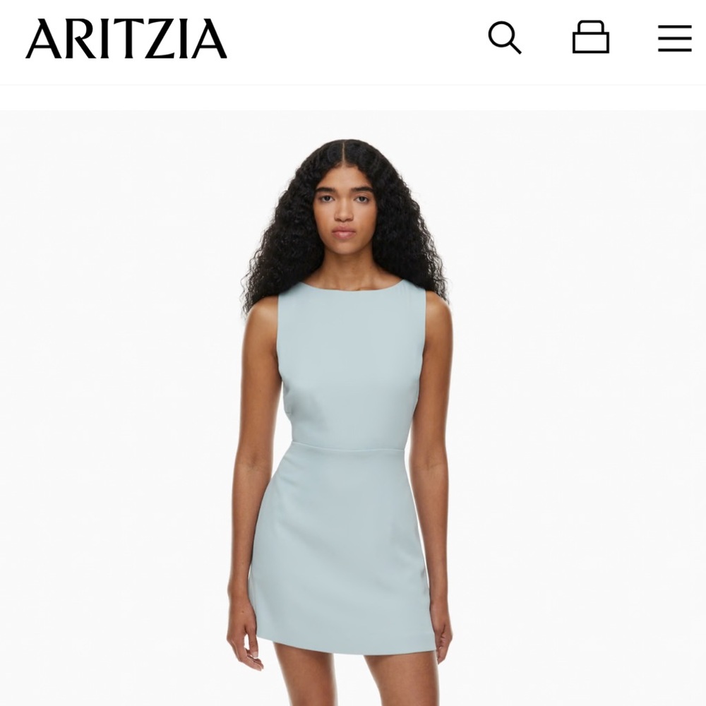 Aritzia Babaton Spectre Dress in Dew Blue